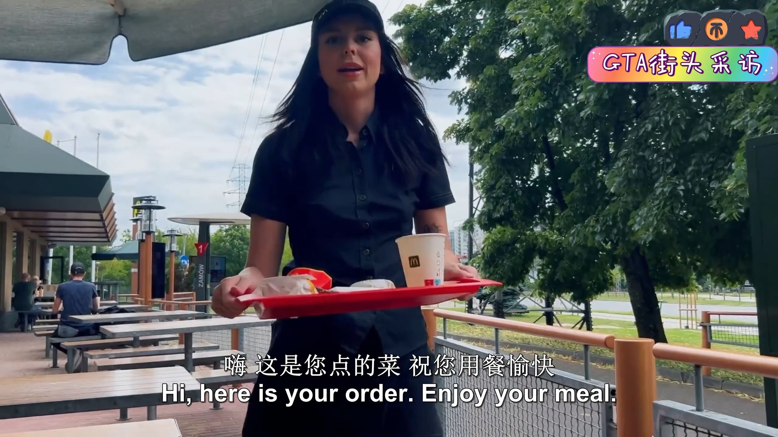 捷克街头搭讪-齐刘海直发的白丝逃犯